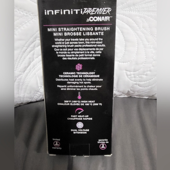 CONAIR Infiniti Premier Mini Straightening Brush - Picture 2 of 3